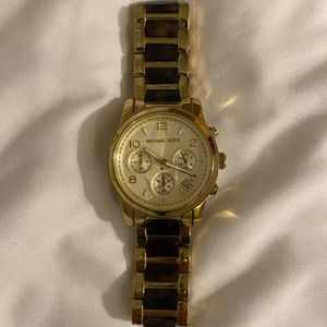 Michael kors watch (gold and tortoise)
